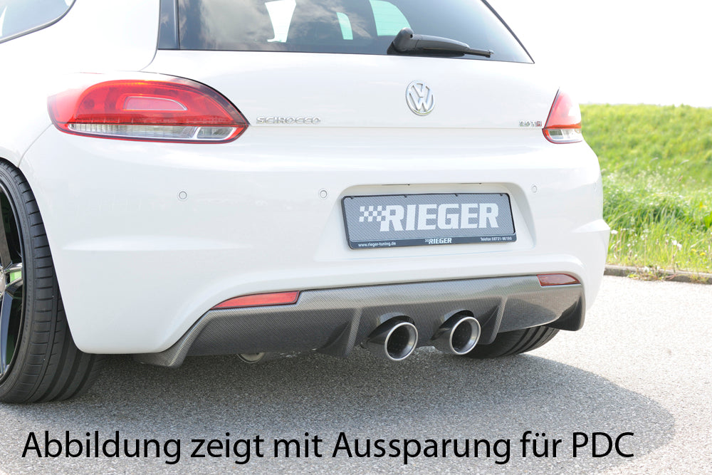 Rieger R-Line Heckschürze (grundiert) für VW Scirocco 3 (13) 2-tür.