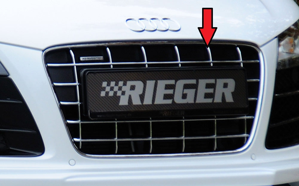 Rieger orig. Audi R8 Kühlergrill  V10 schwarz/chrom für Audi R8 (42) Coupe