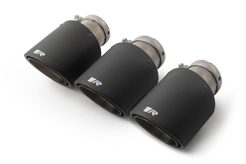 Remus Endrohr-Set 3 Carbon-Endrohre Ø 102 mm schräg für _Endrohre 3 Endrohre 102mm