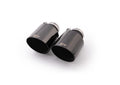 Remus Endrohr-Set li/re je 2 Endrohre   115 mm schräg (L = 145 mm) Black Chrome lasergraviert, mit einstellbarem Kugelanschluss für _Endrohre 4 Endroh
