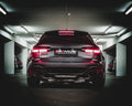 Remus Sportschalldämpfer links und Sportschalldämpfer rechts (ohne Endrohre), mit je 1er integrierten Klappen, inkl.Genehmigung für Audi RS7 4,0l Turb