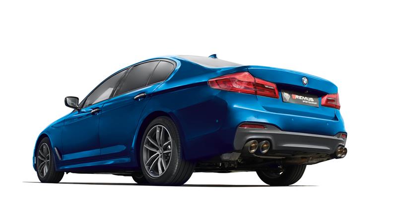 Remus Sportschalldämpfer mittig für links/rechts Anlage für BMW 5er G30 (G5L) M550i xDrive