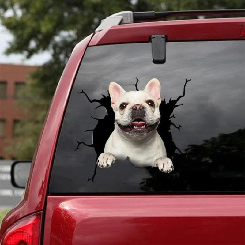 Hunde Motiv Elektrostatischer Fensteraufkleber Auto – Verschiedene Welpen Designs