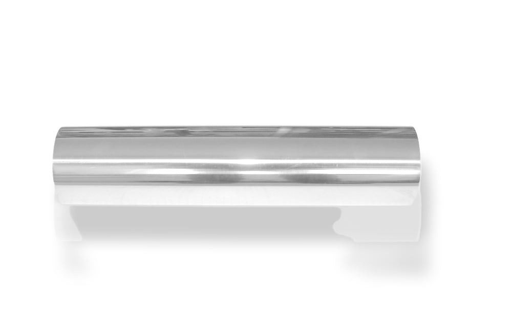 FoxAnschweißendrohr Typ 11 Ø 70 mm / Gesamtlänge: 300 mm  - rund / uneingerollt / gerade / mit Absorber (Innendurchmesser 40mm - Länge: 150mm)