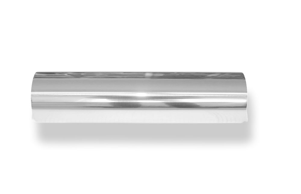 FoxAnschweißendrohr Typ 11 Ø 76 mm / Länge: 300 mm  - rund / uneingerollt / gerade / mit Absorber (Innendurchmesser 50mm - Länge: 150mm)