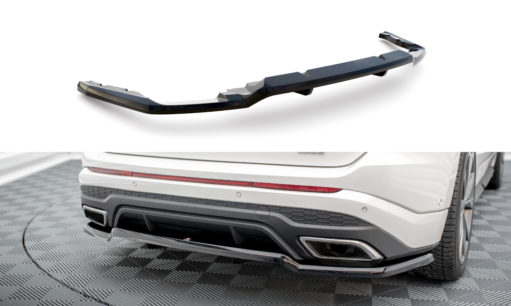 Maxton Design Street+ Mittlerer Diffusor RACE passend für Ford Edge Sport Mk2 schwarz Hochglanz