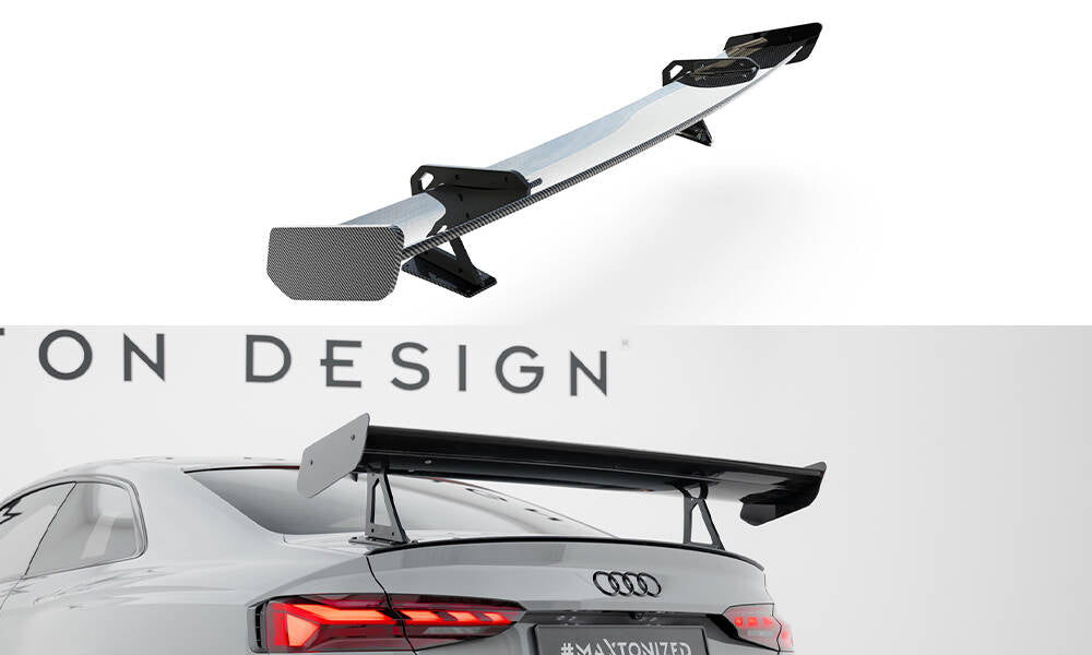 Maxton Design Carbon Spoiler With Upper Swan Mounting Audi A5 / A5 S-Line / S5 / RS5 Coupe F5 / F5 Facelift für Audi A5 / S5 / RS5