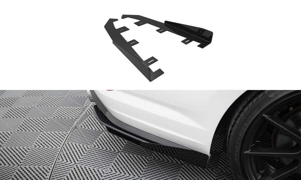 Maxton Design Hintere Seiten Flaps passend für VW Jetta GLI Mk7 schwarz Hochglanz