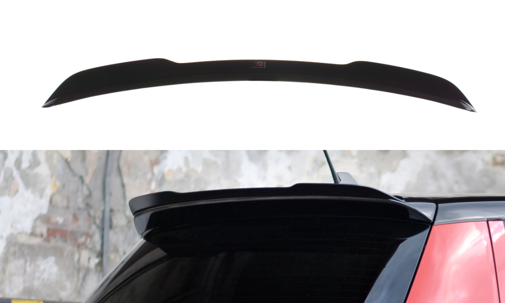 Maxton Design Spoiler CAP passend für Skoda Fabia RS Mk2 schwarz Hochglanz