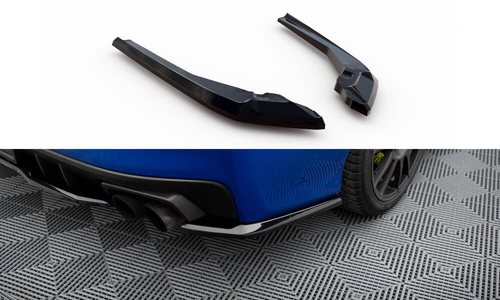 Maxton Design Heck Ansatz Flaps Diffusor V.2 passend für Subaru WRX STI Mk1 schwarz Hochglanz