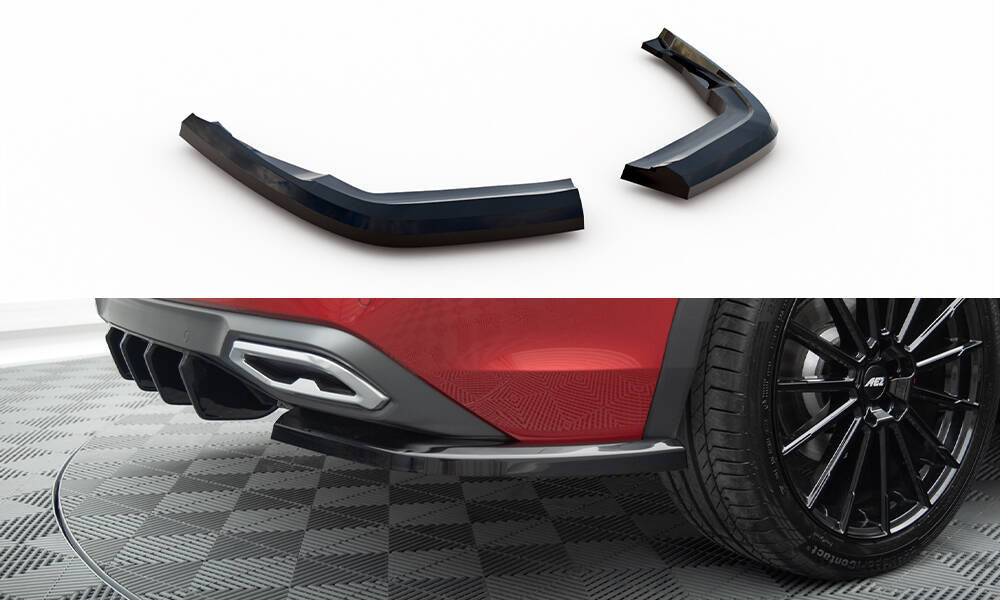 Maxton Design Heck Ansatz Flaps Diffusor passend für Seat Tarraco FR Mk1 schwarz Hochglanz