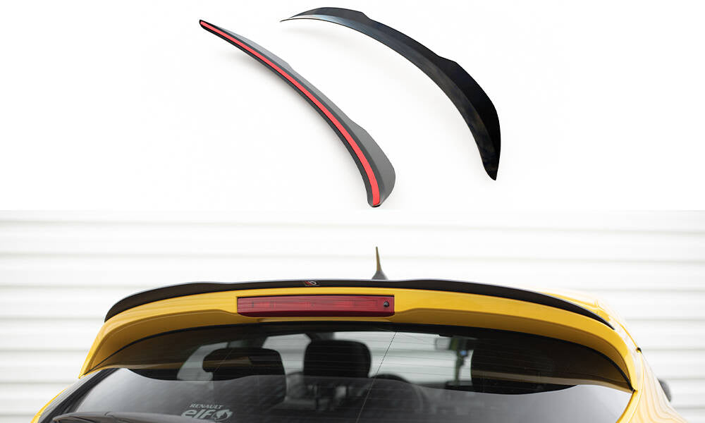 Maxton Design Spoiler CAP passend für Renault Megane RS Trophy / RS Cup Mk3 schwarz Hochglanz