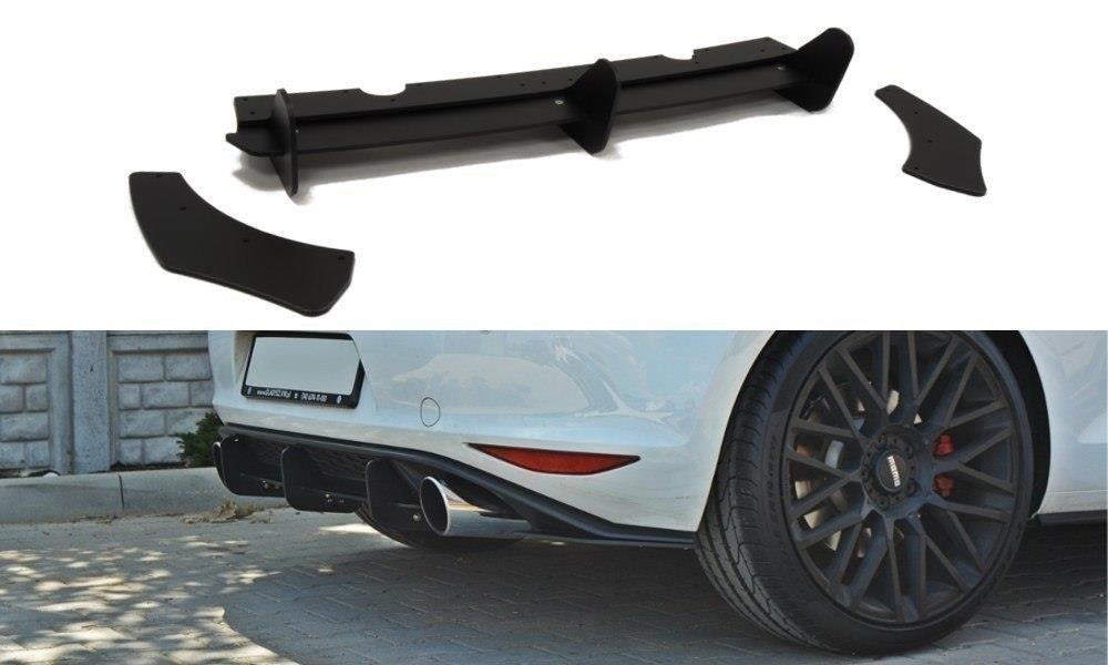 Maxton Design VW GOLF 7 GTI Diffusor Heck Ansatz passend für Heckschürze passend für & Heck Ansatz Flaps Diffusor passend für