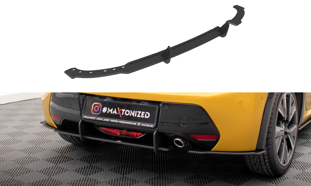 Maxton Design Street Pro Heck Ansatz Flaps Diffusor passend für Peugeot 208 GT Mk2