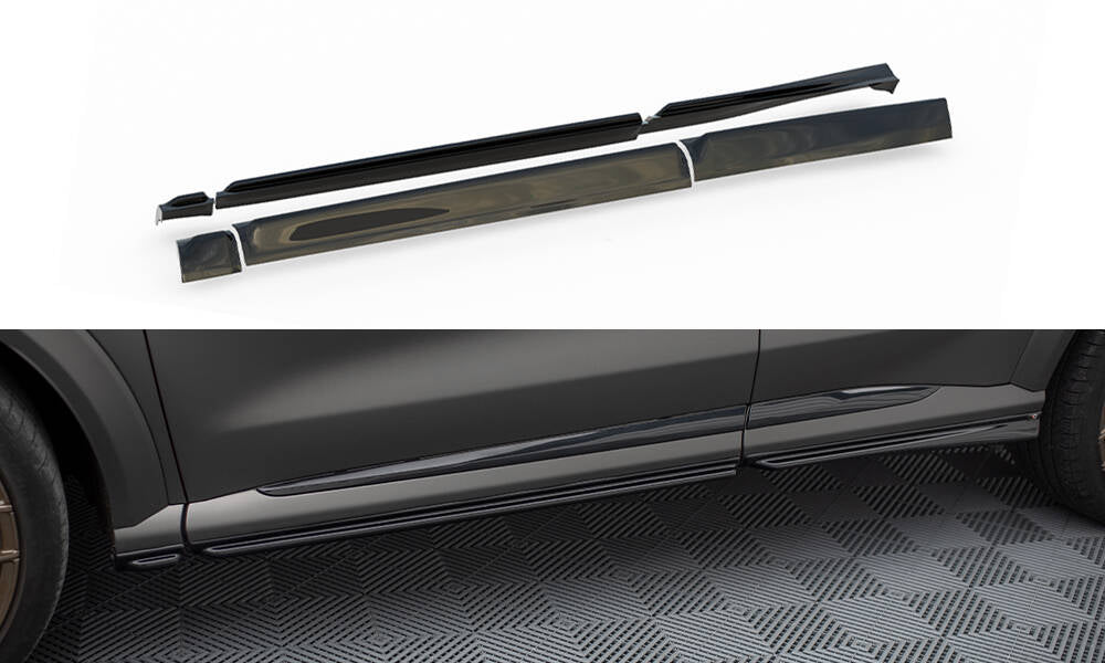 Maxton Design Street+ Seitenschweller Leisten passend für Ford Puma ST / ST-Line / Standard Mk1 schwarz Hochglanz