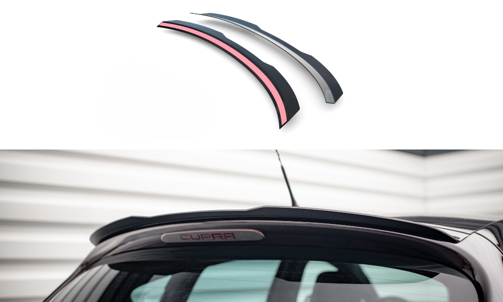Maxton Design Spoiler CAP passend für Seat Leon Cupra / FR Mk2 schwarz Hochglanz
