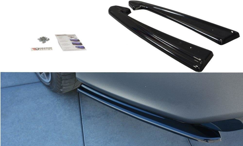 Maxton Design Heck Ansatz Flaps Diffusor V.1 passend für Audi RS7 C7 schwarz Hochglanz