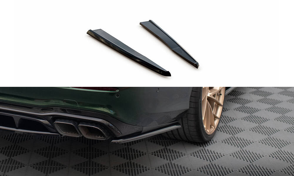 Maxton Design Heck Ansatz Flaps Diffusor passend für Mercedes-AMG E63 W213 Facelift schwarz Hochglanz