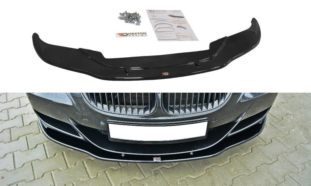 Maxton Design Street+ Spoilerlippe Front Ansatz V.2 passend für BMW M6 E63 schwarz Hochglanz