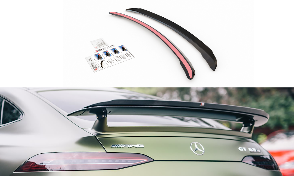 Maxton Design Spoiler CAP passend für Mercedes-AMG GT 63S 4-Door Coupe X290 schwarz Hochglanz