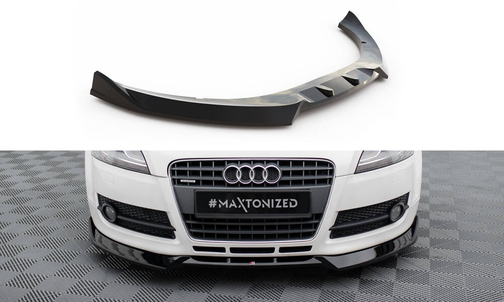 Maxton Design Street+ Spoilerlippe Front Ansatz V.3 passend für Audi TT 8J schwarz Hochglanz