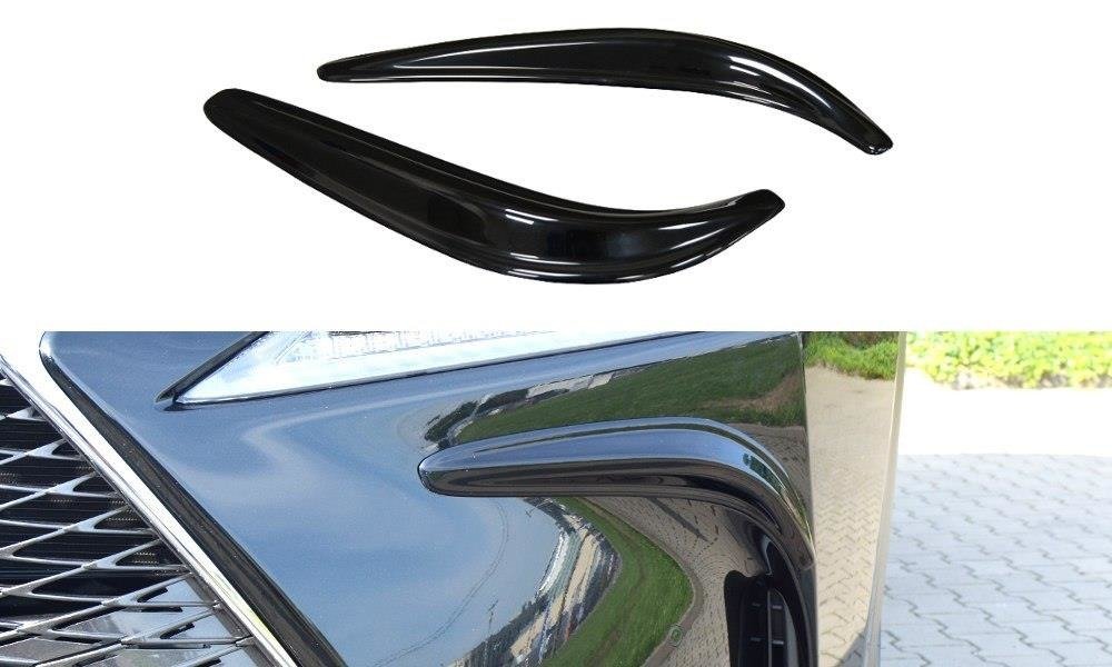 Maxton Design Nebelleuchten Abdeckung passend für Lexus NX Mk1 schwarz Hochglanz