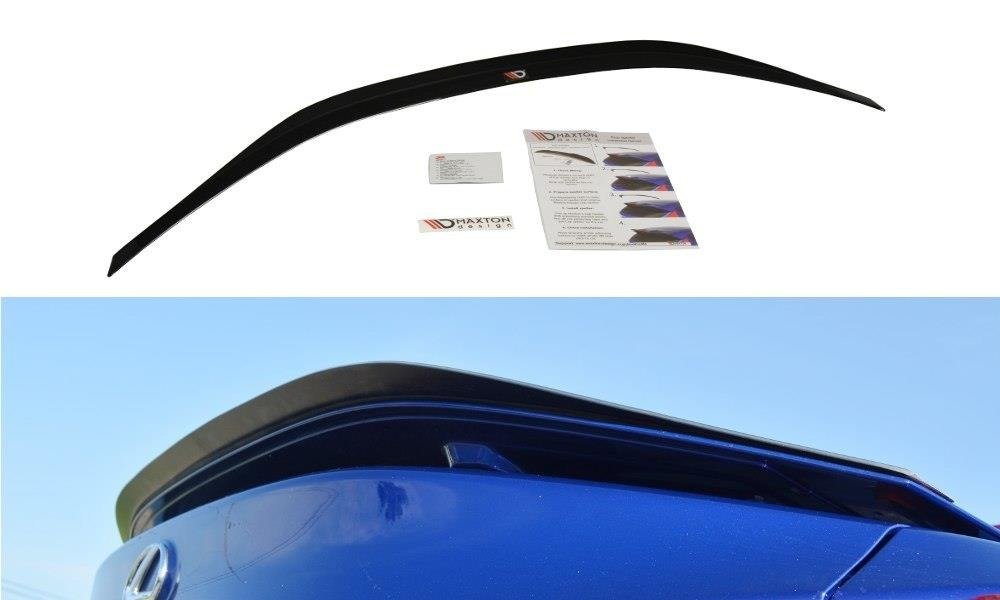 Maxton Design Spoiler CAP passend für Lexus RC F schwarz Hochglanz