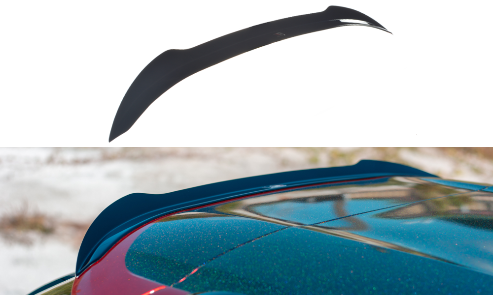Maxton Design Spoiler CAP passend für Peugeot 508 Mk2 SW schwarz Hochglanz