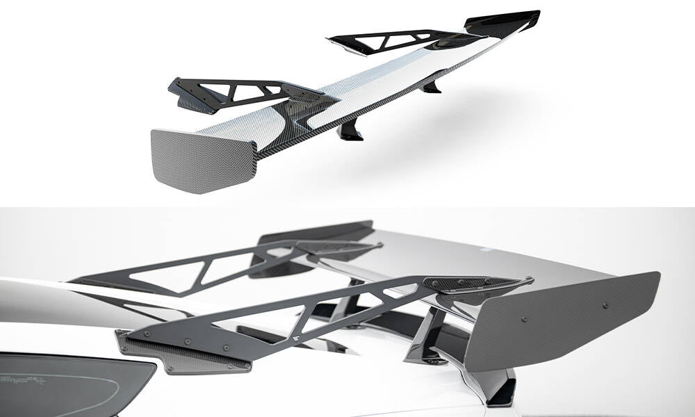 Maxton Design Carbon Spoiler With Upper Swan Mounting Chevrolet Corvette Stingray / Grand Sport C7 für Chevrolet Corvette C7