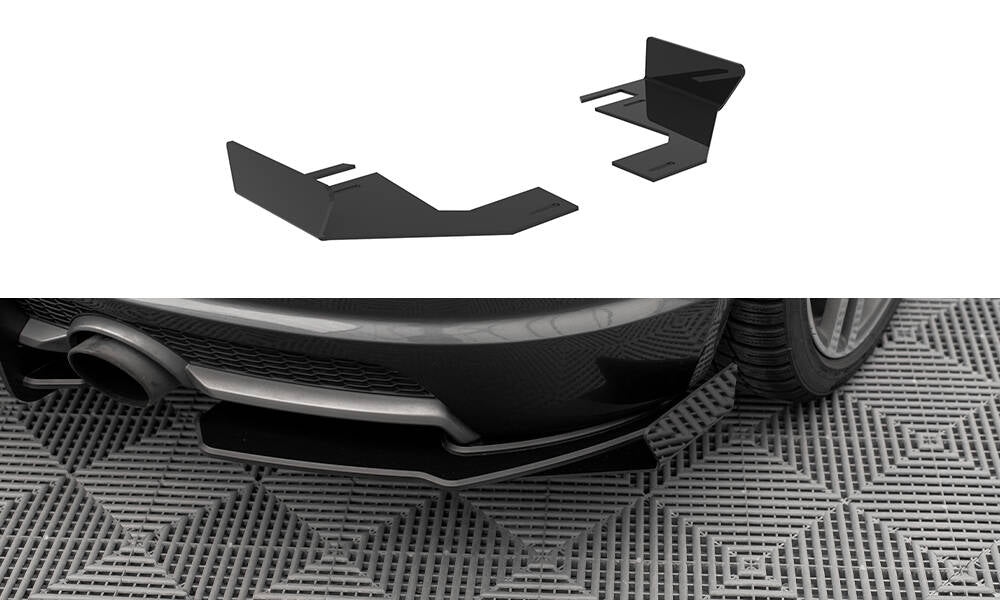 Maxton Design Hintere Seiten Flaps passend für Audi TT S-Line 8S schwarz Hochglanz