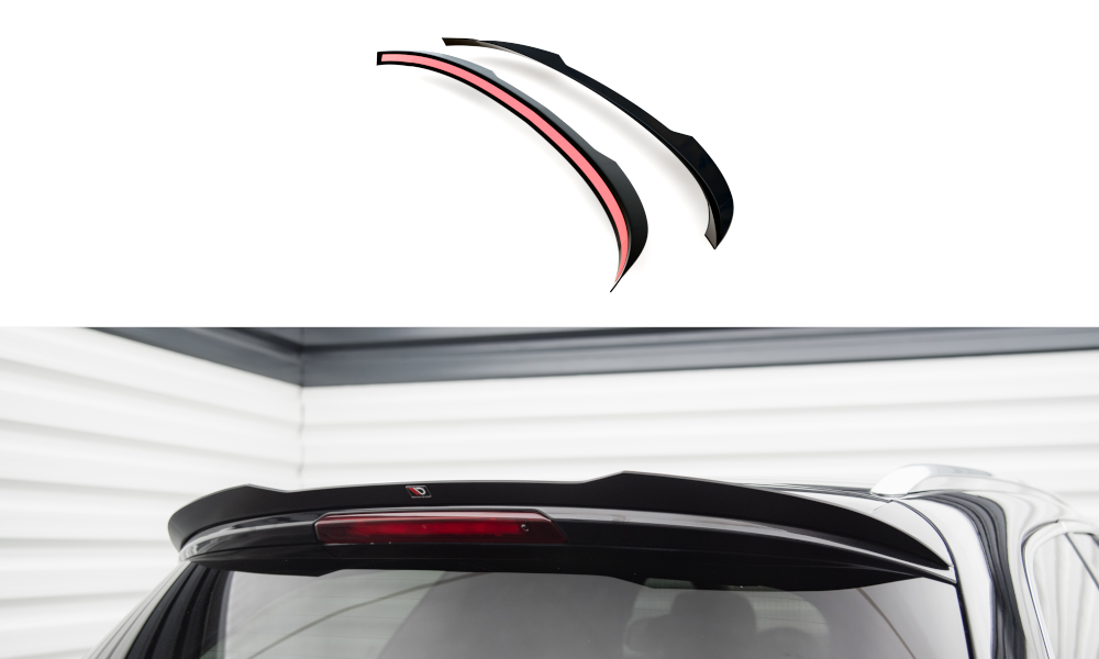 Maxton Design Spoiler CAP passend für Ford Mondeo Kombi ST-Line Mk4 Facelift schwarz Hochglanz