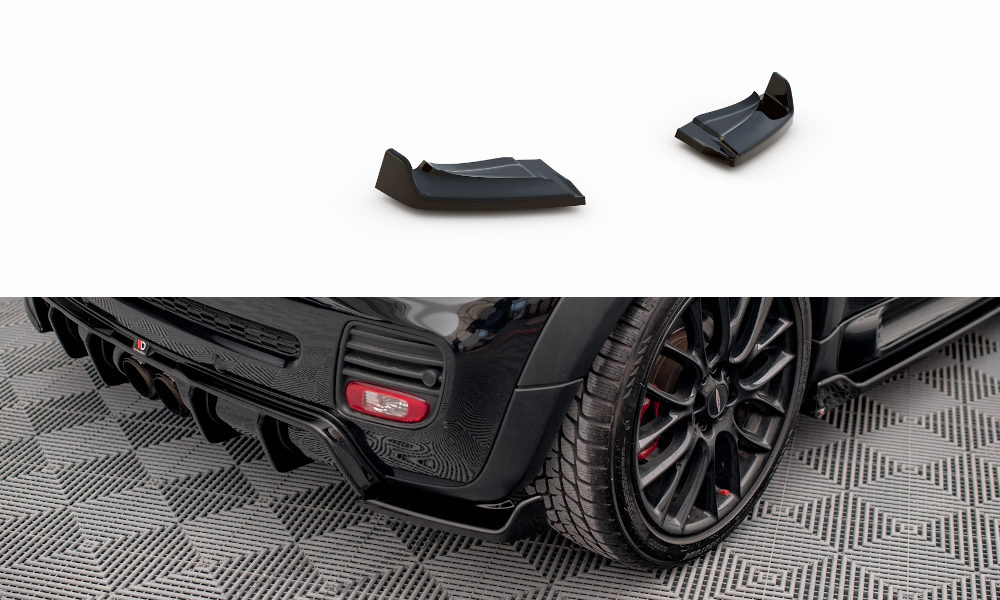 Maxton Design Heck Ansatz Flaps Diffusor V.3 passend für Mini Cooper John Cooper Works R56 schwarz Hochglanz