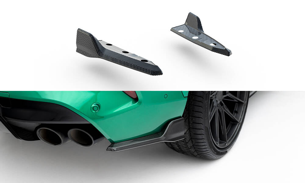 Maxton Design Prepreg Carbon Fiber Heck Ansatz Flaps Diffusor passend für BMW X5 M F95 Facelift