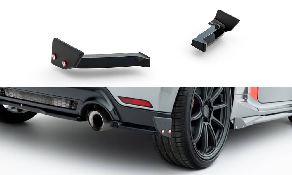 Maxton Design Heck Ansatz Flaps Diffusor +Flaps für Toyota GR Yaris Mk4 Facelift
