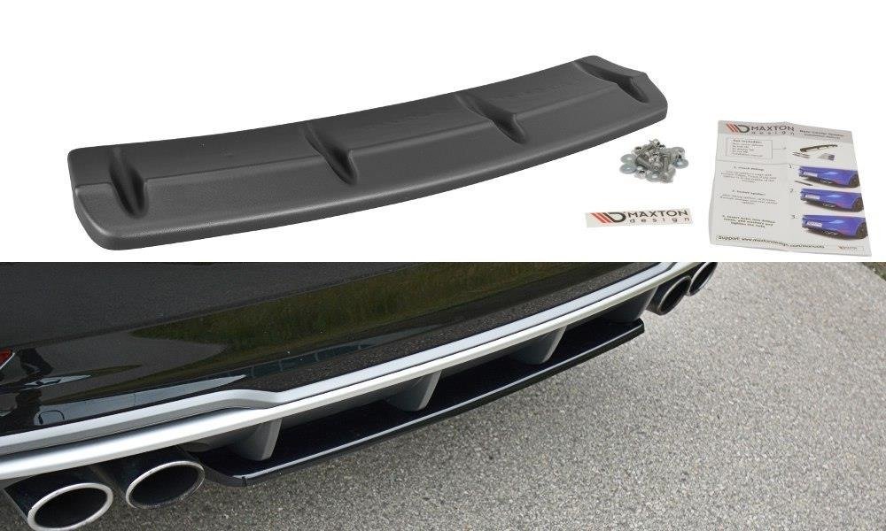 Maxton Design Heckansatz Audi S3 8V FL Hatchback / Sportback / Limousine schwarz Hochglanz für Audi A3
