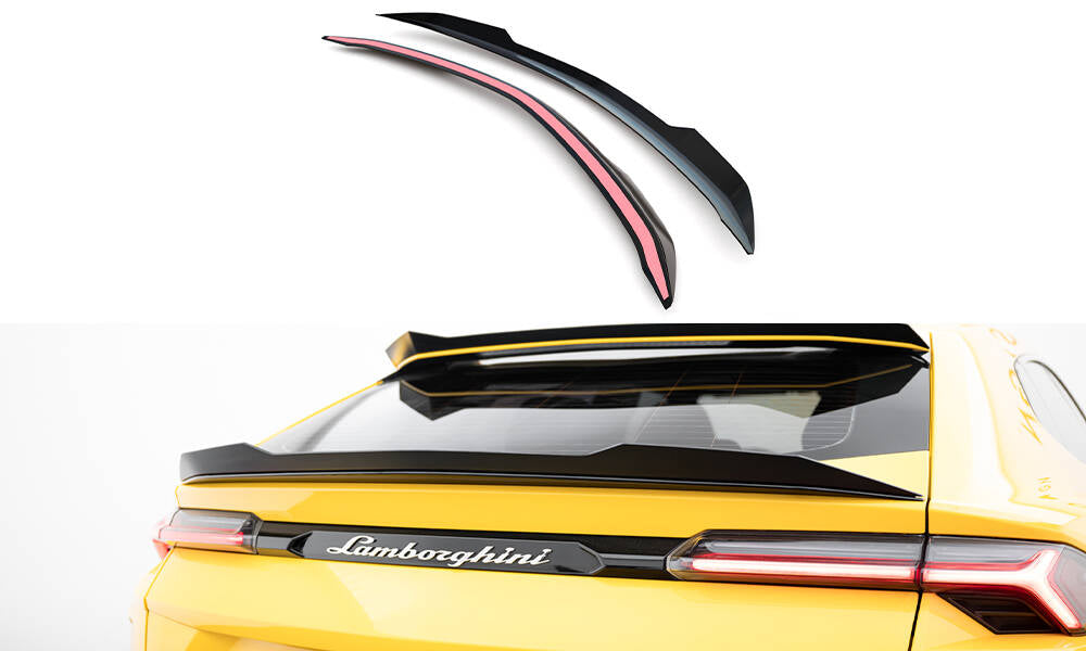 Maxton Design Niedriger Spoiler CAP passend für Lamborghini Urus Mk1 schwarz Hochglanz
