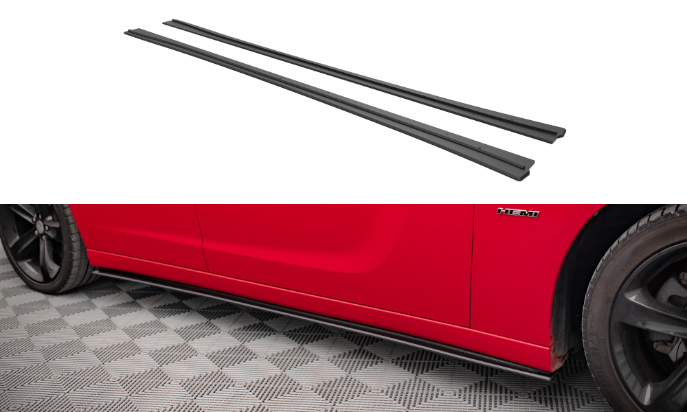 Maxton Design Street Pro Street+ Seitenschweller Leisten passend für Dodge Charger RT Mk7 Facelift