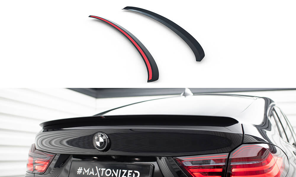 Maxton Design Spoiler CAP passend für BMW X4 M Paket schwarz Hochglanz