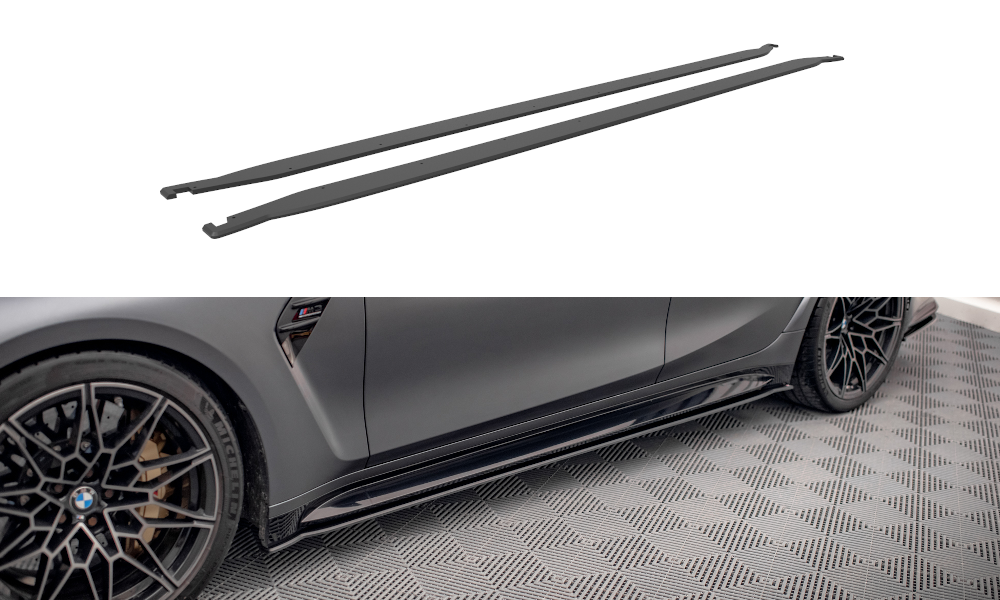 Maxton Design Street Pro Street+ Seitenschweller Leisten passend für BMW M3 Limousine / Touring G80 / G81