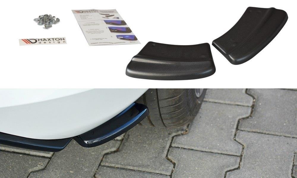 Maxton Design Heck Ansatz Flaps Diffusor V.1 passend für Ford Fiesta Mk8 ST-Line schwarz Hochglanz