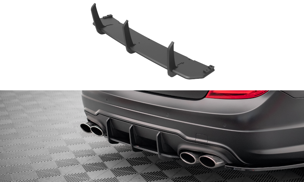 Maxton Design Street Pro Heckschürze passend für Mercedes-Benz C Coupe AMG-Line C204