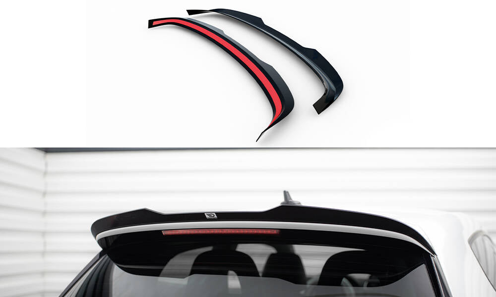 Maxton Design Spoiler CAP passend für VW Scirocco Mk3 Facelift schwarz Hochglanz