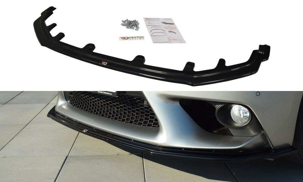 Maxton Design Street+ Spoilerlippe Front Ansatz V.1 passend für Lexus IS Mk3 schwarz Hochglanz