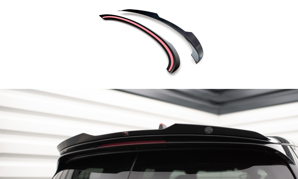 Maxton Design Spoiler CAP passend für Mini Cooper Clubman John Cooper Works F54 schwarz Hochglanz