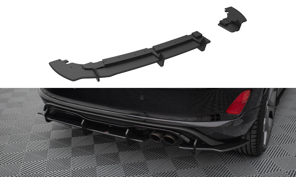 Maxton Design Robuste Racing Diffusor Heck Ansatz passend für Ford Fiesta Mk8 ST