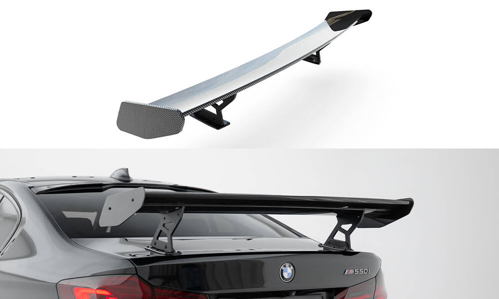 Maxton Design Carbon Spoiler With Internal Brackets Uprights BMW 5er / M5 Limousine G30 / F90 für BMW M5 F90