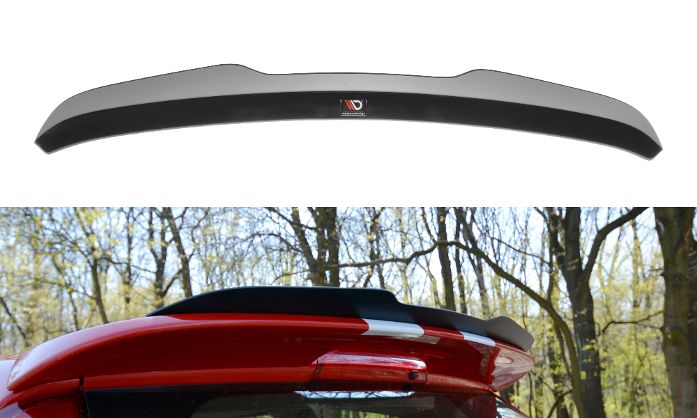 Maxton Design Spoiler CAP V.1 passend für Ford Fiesta ST Mk6 schwarz Hochglanz