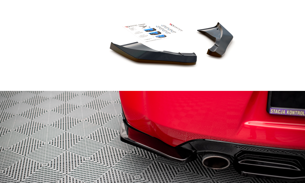 Maxton Design Heck Ansatz Flaps Diffusor V.2 passend für Nissan 370Z schwarz Hochglanz