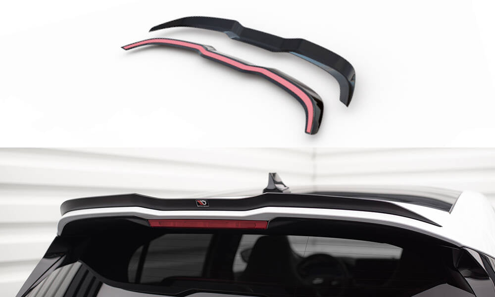 Maxton Design Spoiler CAP V.1 passend für Ford Focus Hatchback ST Mk4 schwarz Hochglanz