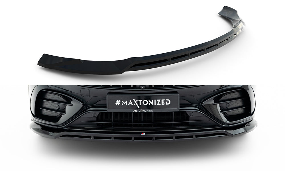 Maxton Design Street+ Spoilerlippe Front Ansatz passend für Mercedes-AMG GLC 43 X254 schwarz Hochglanz